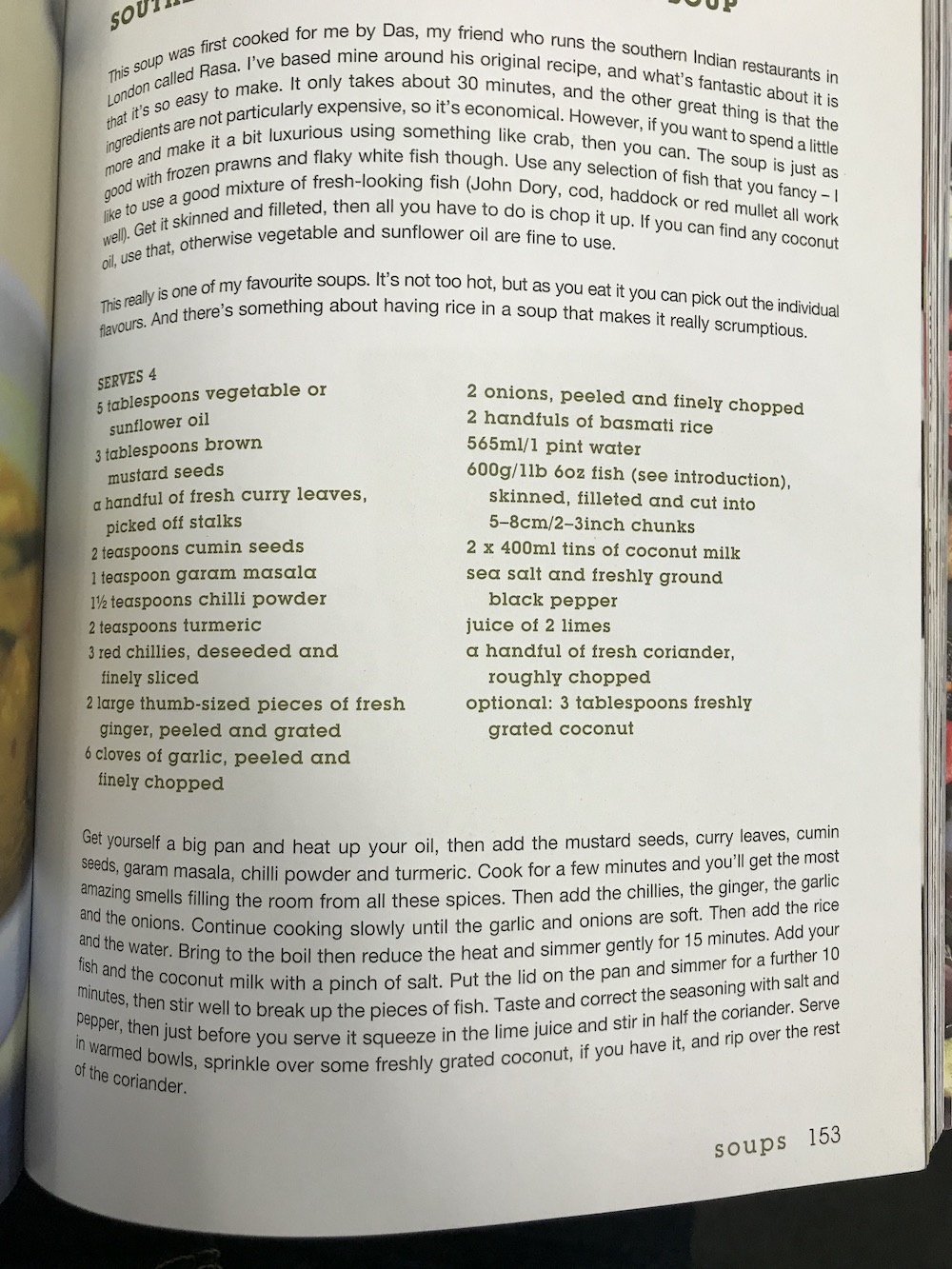 image of a recipe in a book