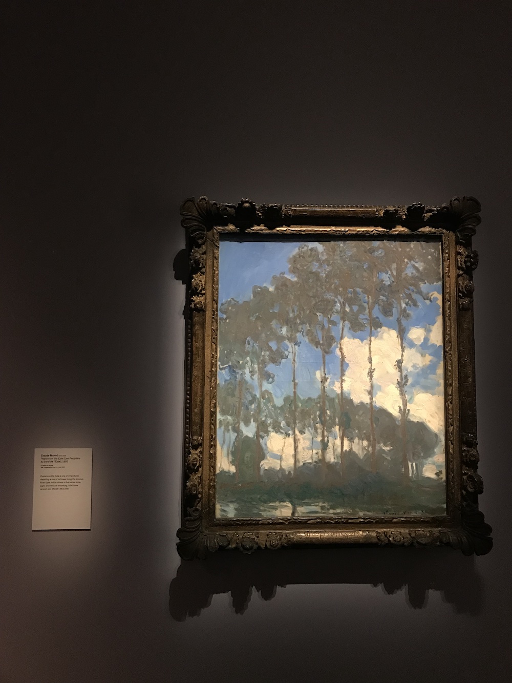 Peupliers sur l'Epte by Monet